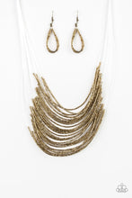 Load image into Gallery viewer, Catwalk Queen Brass Necklace
